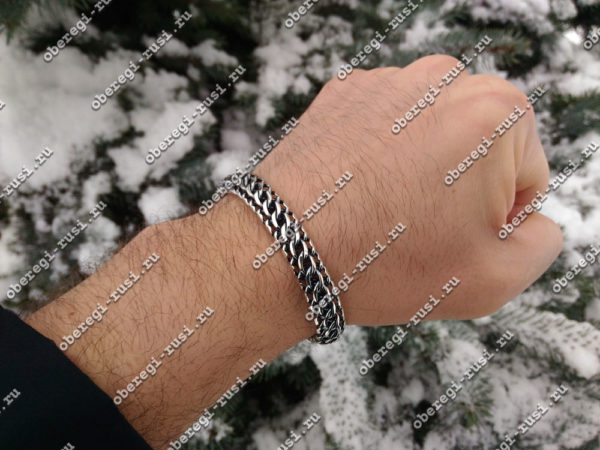 Браслет - Фараон-Питон 40 гр.. Серебро 925